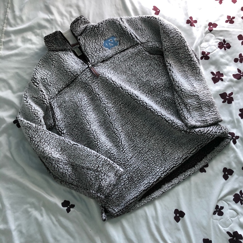 UNC Sherpa zip pullover